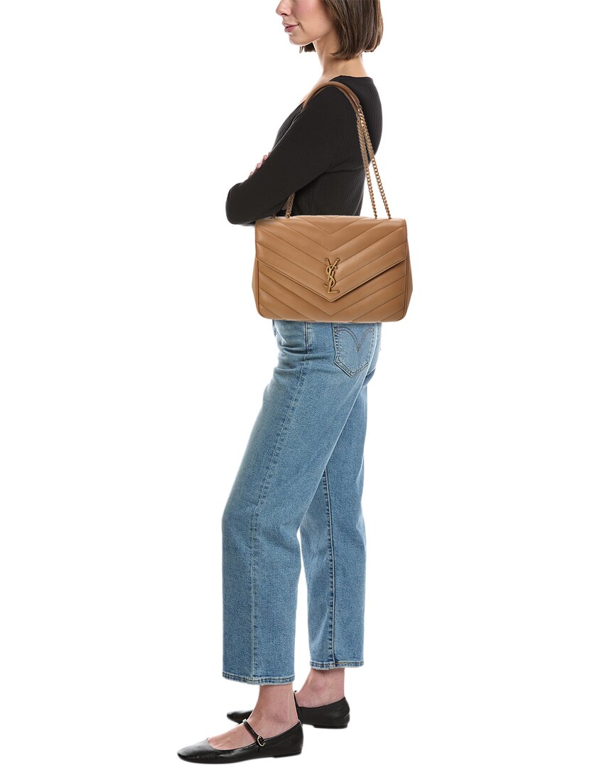 Saint Laurent Saint Laurent Loulou Large Leather Shoulder Bag