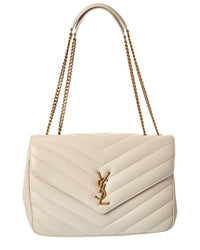Saint Laurent Saint Laurent Loulou Large Leather Shoulder Bag
