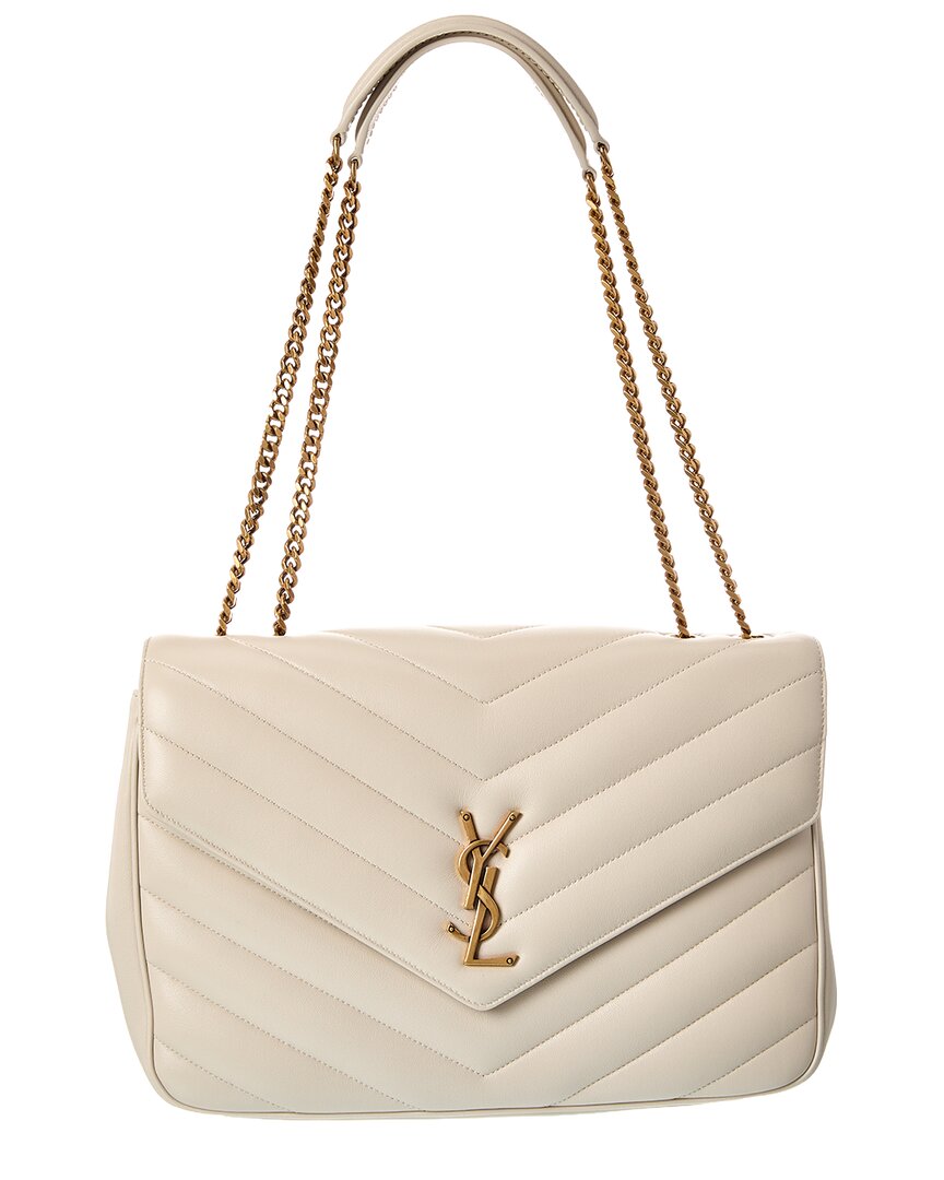 Saint Laurent Saint Laurent Loulou Large Leather Shoulder Bag