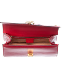 Gucci Gucci Hibiscus Calf Leather Small Sylvie Shoulder Bag (Authentic Pre-Loved)