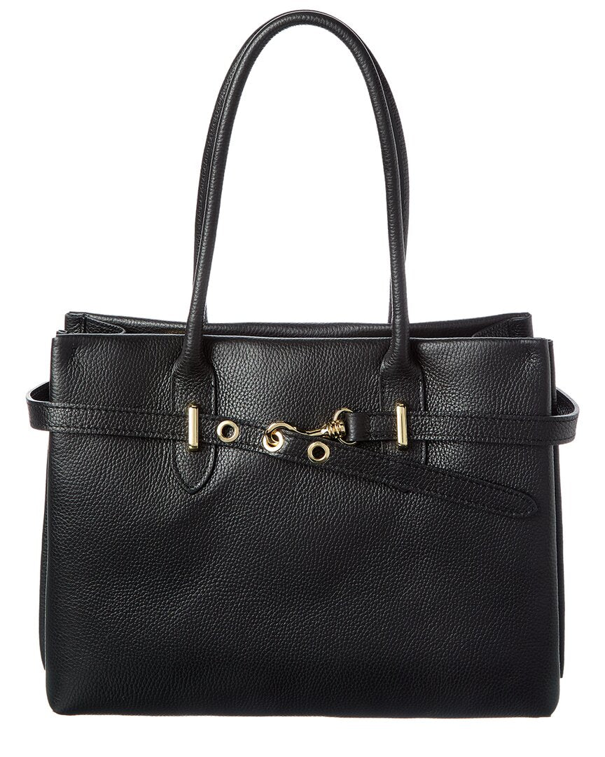 Italian Leather Top Handle Bag