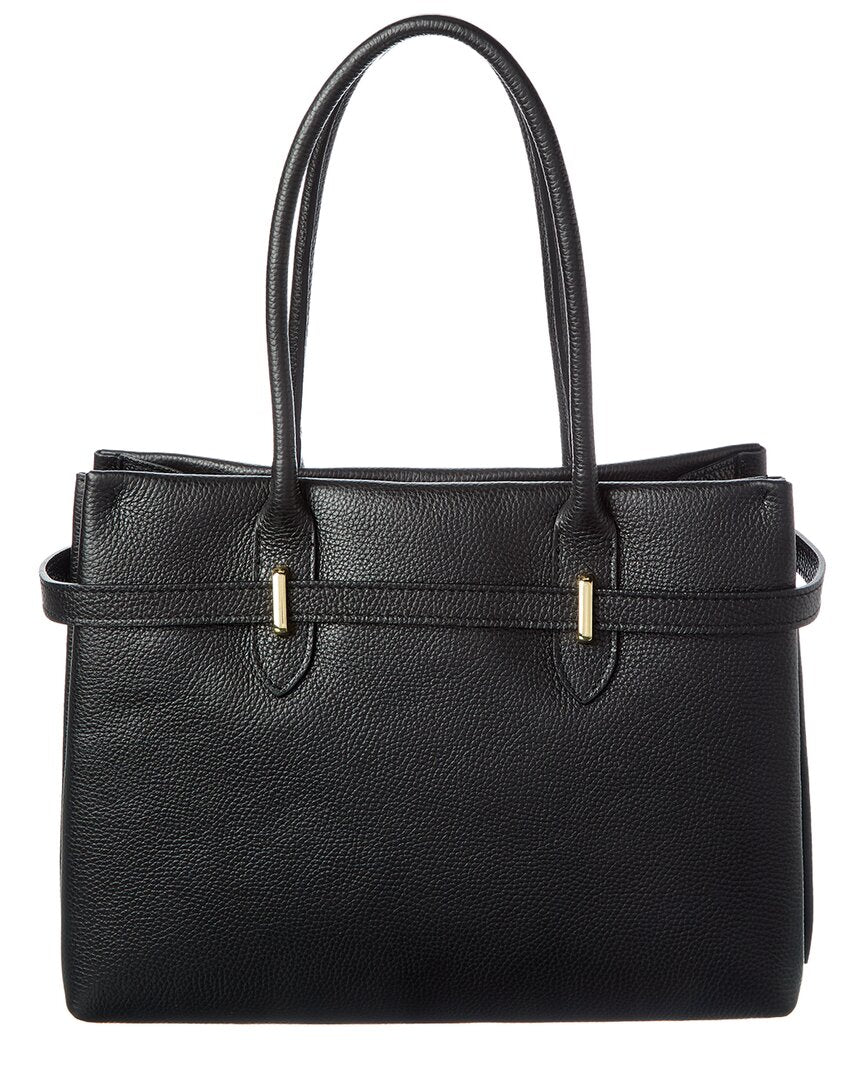 Italian Leather Top Handle Bag