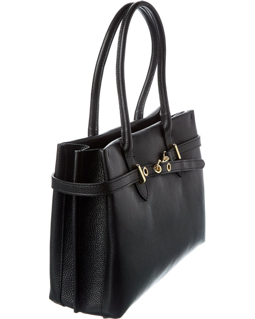 Italian Leather Top Handle Bag
