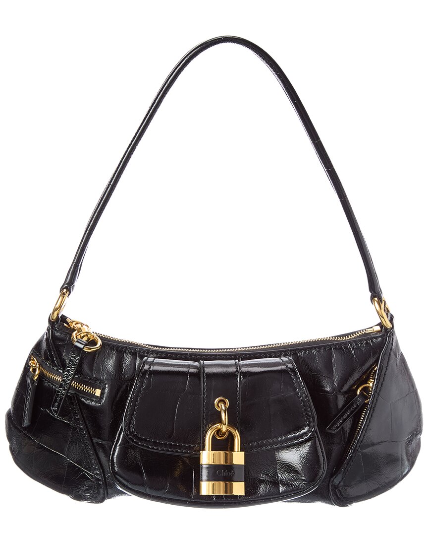 Chloé Chloé Logo 99 Patent Shoulder Bag