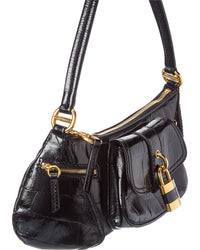 Chloé Chloé Logo 99 Patent Shoulder Bag