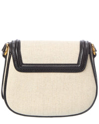 Chloé Chloé Horse Medal Canvas & Leather Shoulder Bag