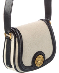Chloé Chloé Horse Medal Canvas & Leather Shoulder Bag