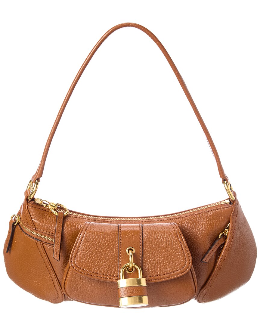Chloé Chloé 99 Logo Leather Shoulder Bag