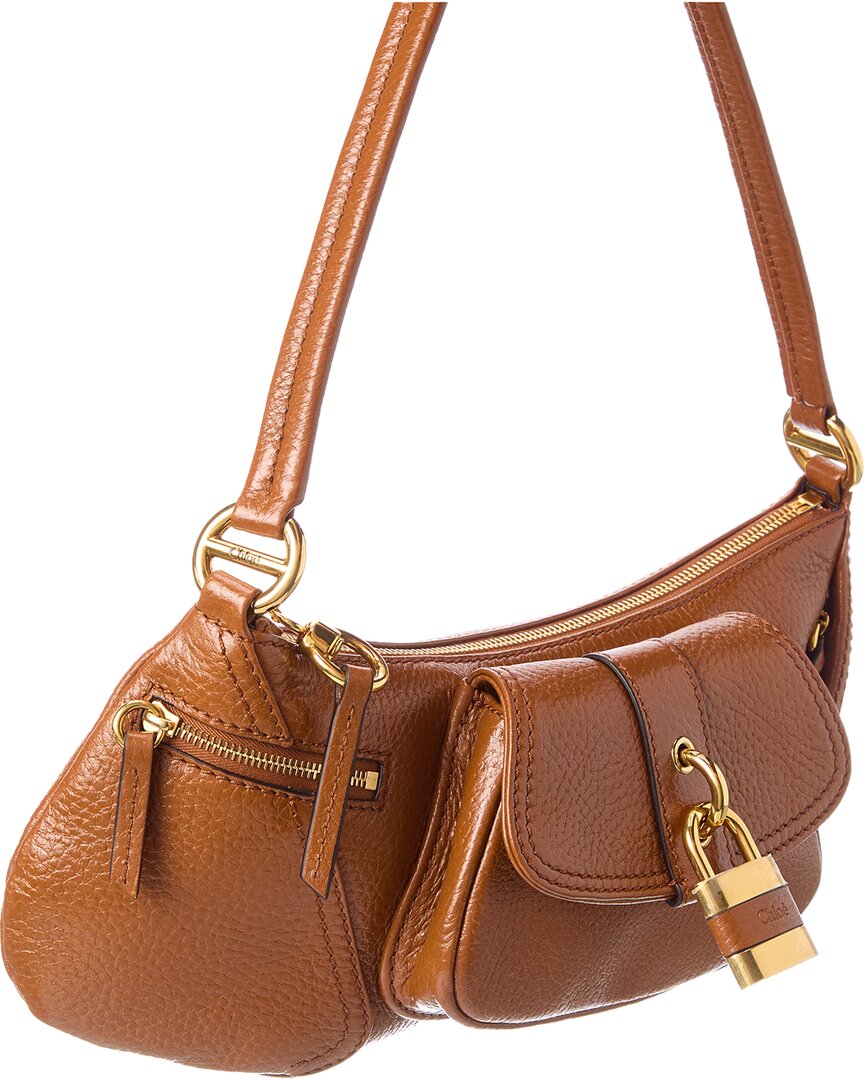 Chloé Chloé 99 Logo Leather Shoulder Bag