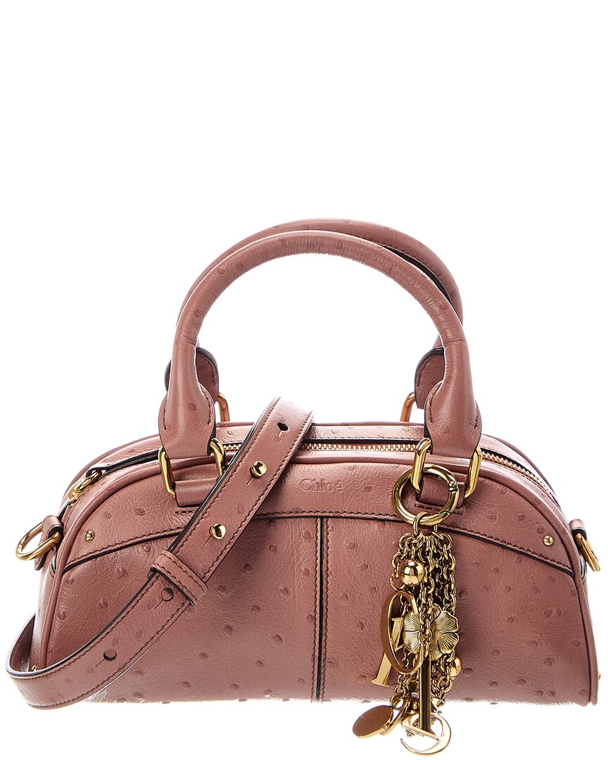 Chloé Chloé Small Leather Bowling Bag