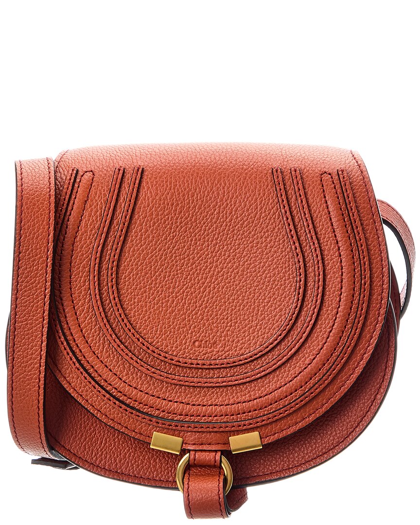 Chloé Marcie Small Leather Saddle Bag