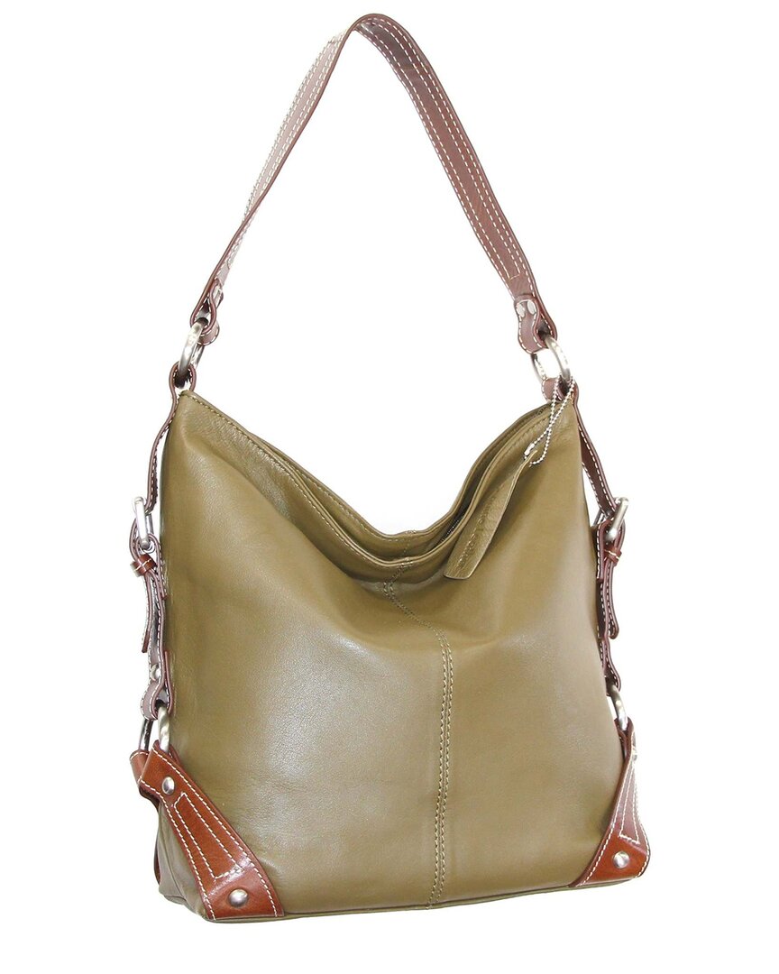 Nino Bossi Nino Bossi Moda Milano Hobo Genuine Leather Bucket Bag