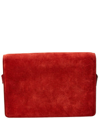 Gucci Gucci Torchon Double G Suede Shoulder Bag