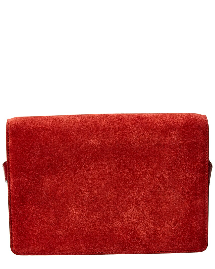 Gucci Gucci Torchon Double G Suede Shoulder Bag