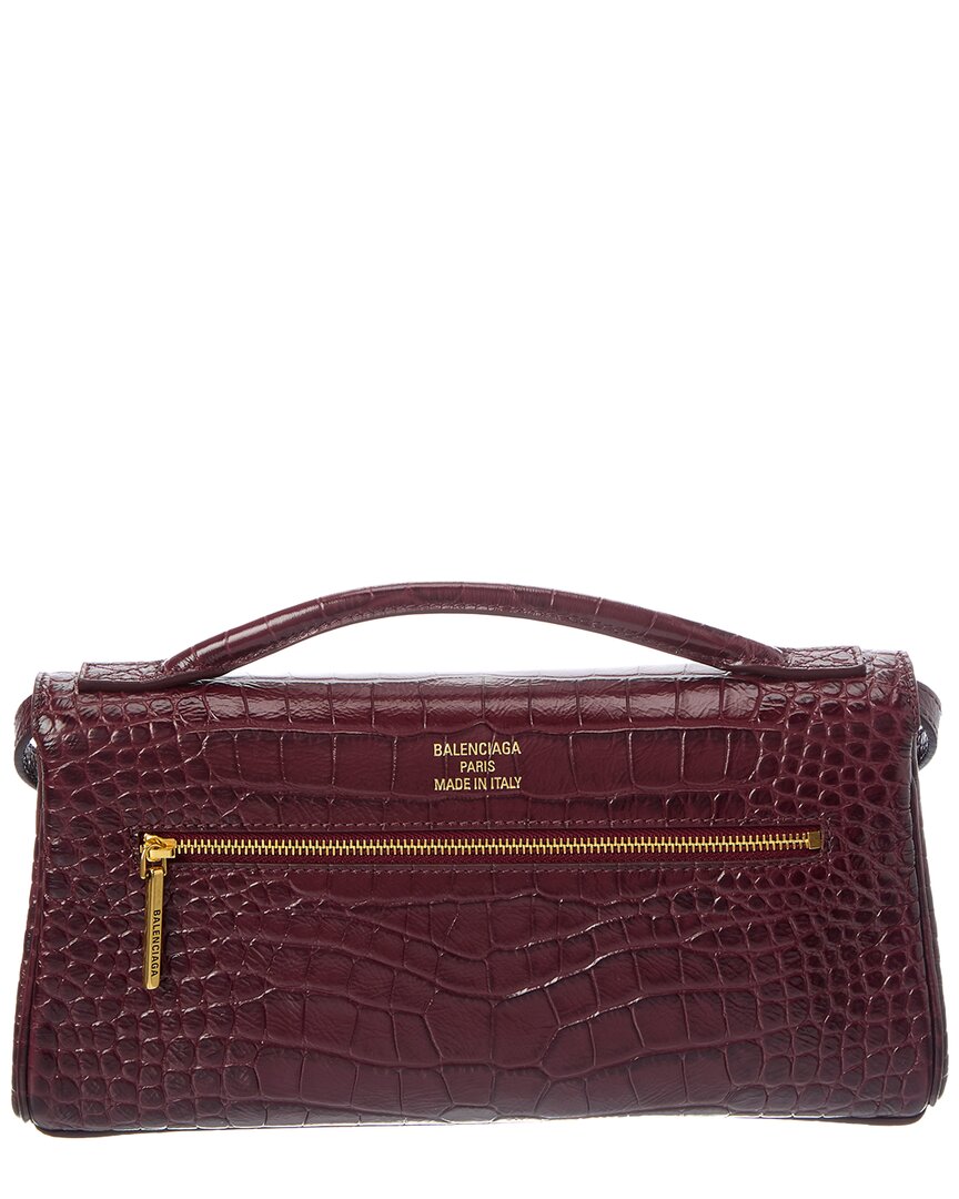 Balenciaga Balenciaga Croc-Embossed Shoulder Bag