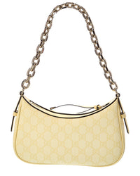 Gucci Gucci Gg Emblem Small Gg Supreme Canvas & Leather Shoulder Bag