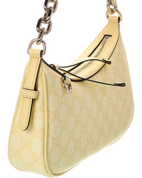 Gucci Gucci Gg Emblem Small Gg Supreme Canvas & Leather Shoulder Bag