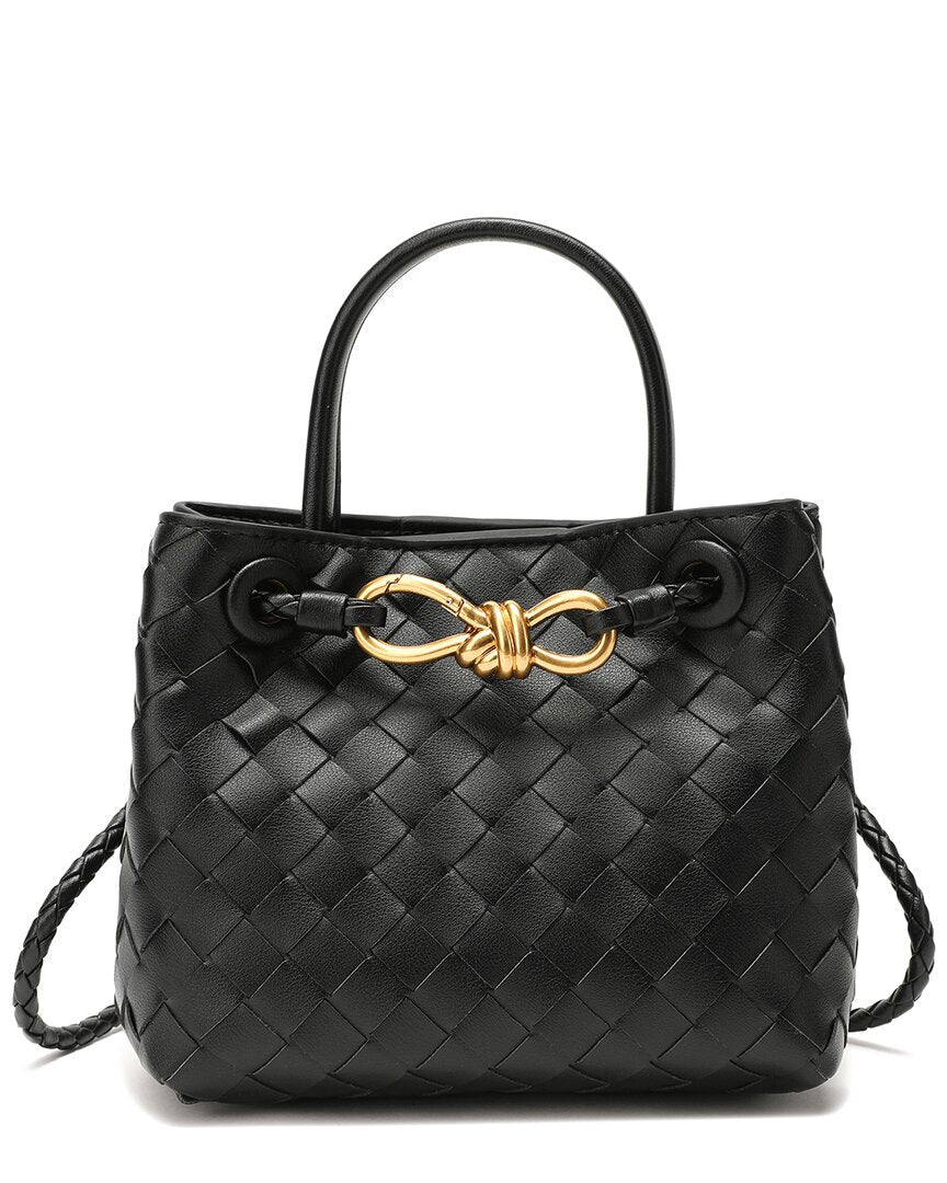 Tiffany & Fred Paris Tiffany & Fred Paris Woven Leather Top-Handle Bag