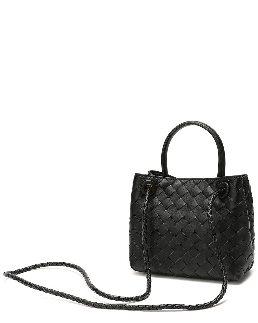 Tiffany & Fred Paris Tiffany & Fred Paris Woven Leather Top-Handle Bag