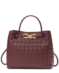 Tiffany & Fred Paris Tiffany & Fred Paris Woven Leather Top Handle Shoulder Bag