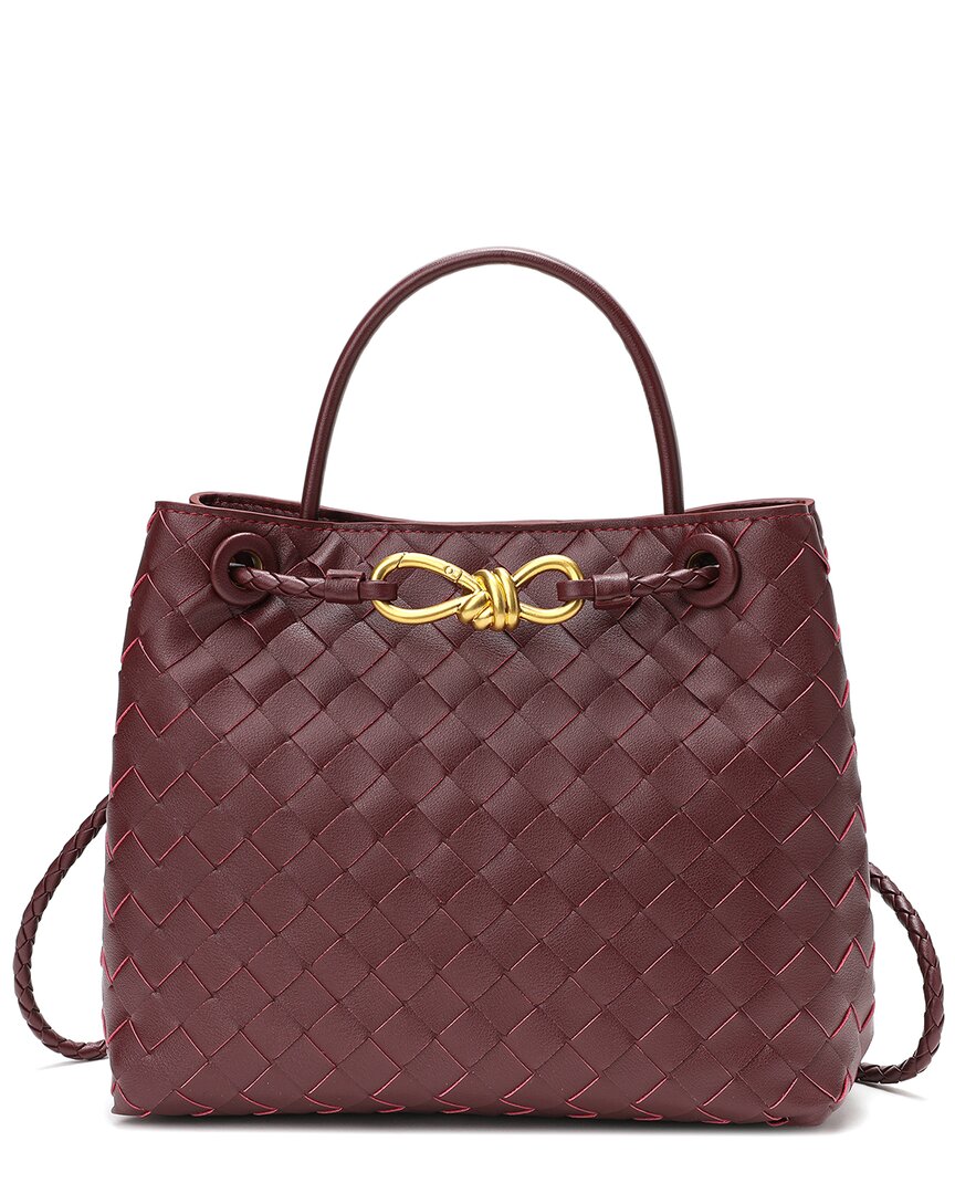 Tiffany & Fred Paris Tiffany & Fred Paris Woven Leather Top Handle Shoulder Bag