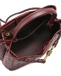 Tiffany & Fred Paris Tiffany & Fred Paris Woven Leather Top Handle Shoulder Bag