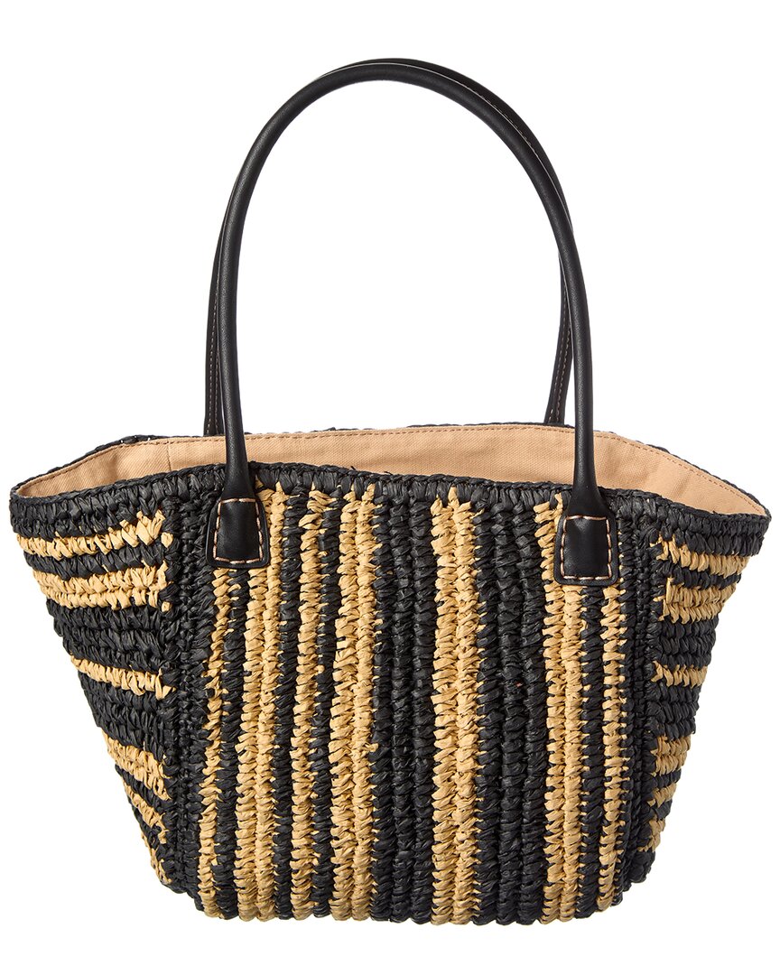 Madewell Madewell Mini Straw & Leather Tote