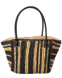 Madewell Madewell Mini Straw & Leather Tote
