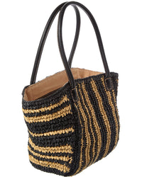 Madewell Madewell Mini Straw & Leather Tote