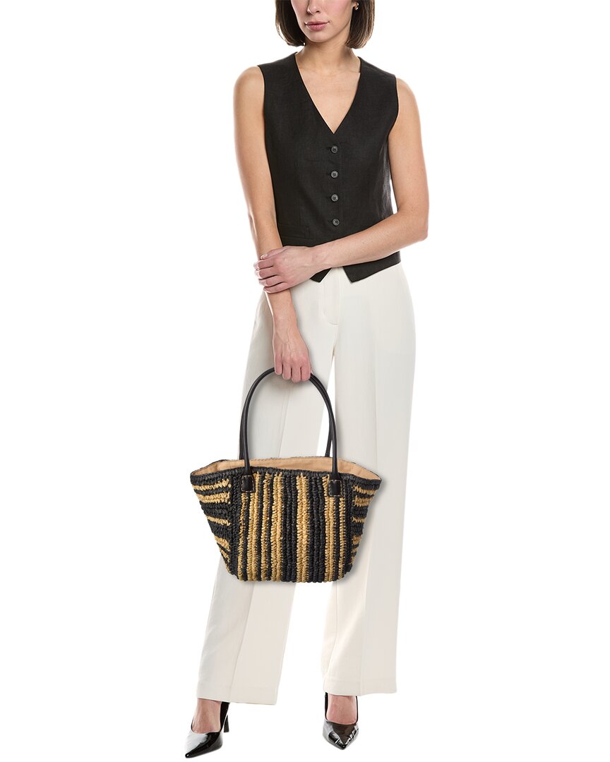 Madewell Madewell Mini Straw & Leather Tote