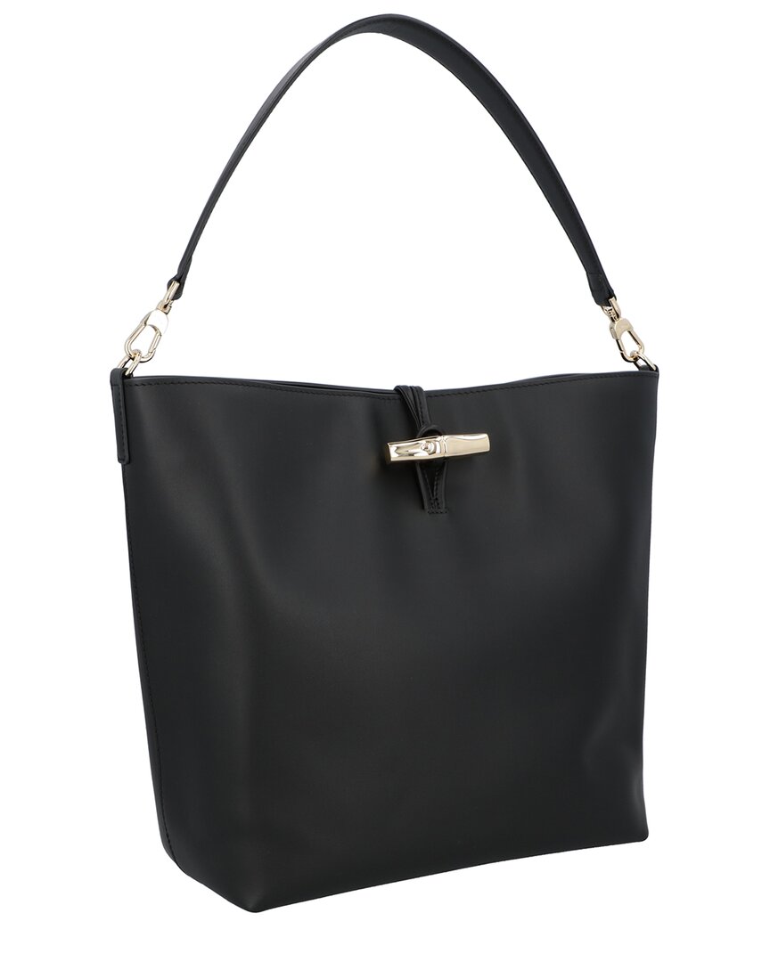 Longchamp Le Roseau Medium Leather Hobo Bag – Bluefly