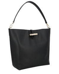 Longchamp Le Roseau Medium Leather Hobo Bag
