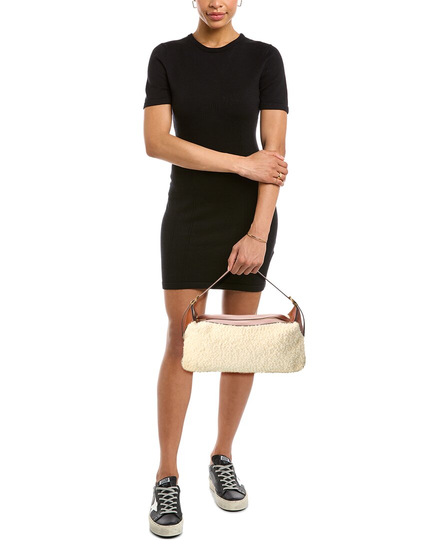 Celine Triomphe Boucle & Leather Shoulder Bag
