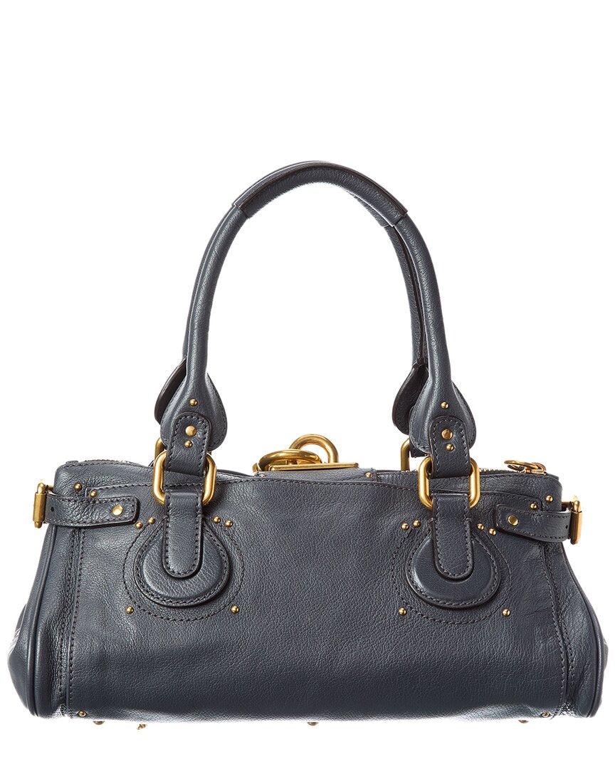 Chloé Chloé Logo Leather Shoulder Bag