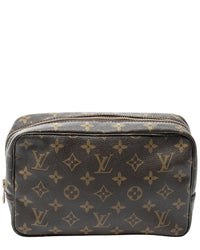 Louis Vuitton Louis Vuitton Brown Monogram Canvas Toiletry Pouch Pm (Authentic Pre-Loved)