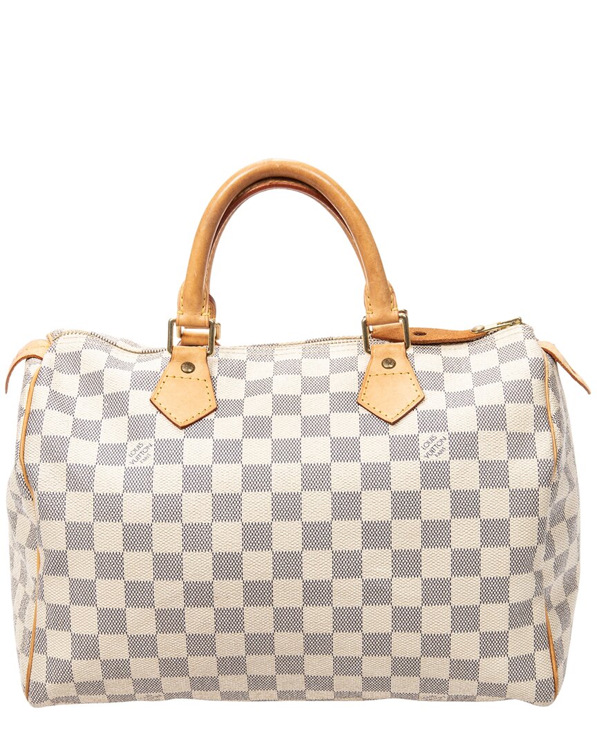 Louis Vuitton Louis Vuitton Ivory Damier Azur Speedy 30 (Authentic Pre-Loved)