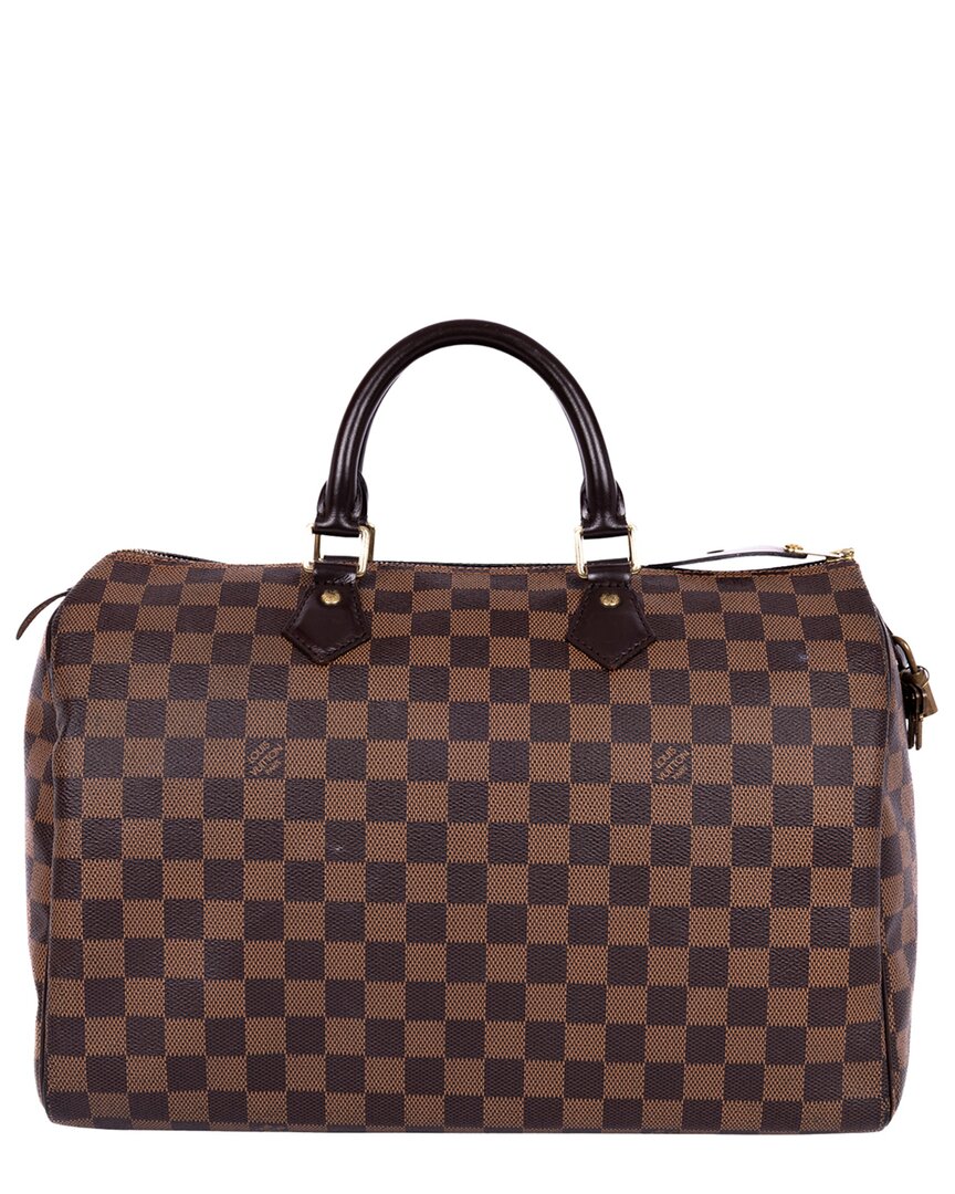 Louis Vuitton Louis Vuitton Brown Damier Ebene Speedy 35 (Authentic Pre-Loved)