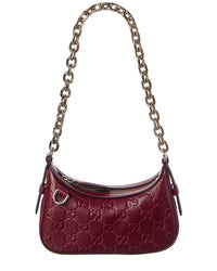 Gucci Gucci Gg Emblem Leather Shoulder Bag