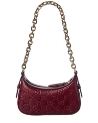 Gucci Gucci Gg Emblem Leather Shoulder Bag