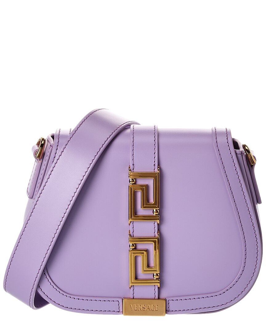 Versace Greca Goddess Small Leather Shoulder Bag