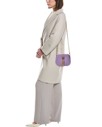 Versace Greca Goddess Small Leather Shoulder Bag