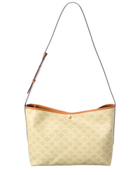 Celine Triomphe Canvas & Leather Shoulder Bag