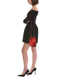 Dragon Diffusion Dragon Diffusion Pompom Double Jump Leather Bucket Bag