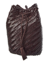 Dragon Diffusion Dragon Diffusion Pompom Double Jump Leather Bucket Bag