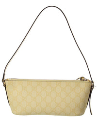 Gucci Gg Emblem Small Gg Supreme Canvas & Leather Shoulder Bag
