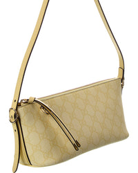 Gucci Gg Emblem Small Gg Supreme Canvas & Leather Shoulder Bag