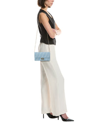 FENDI Fendi Baguette Ff Denim & Leather Wallet On Chain