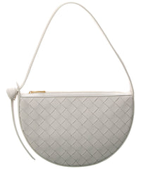 Bottega Veneta Bottega Veneta Sunrise Mini Intrecciato Leather Hobo Bag