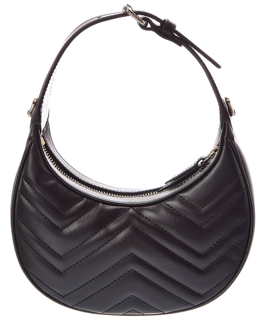 Gucci Gucci Gg Marmont Small Leather Hobo Bag