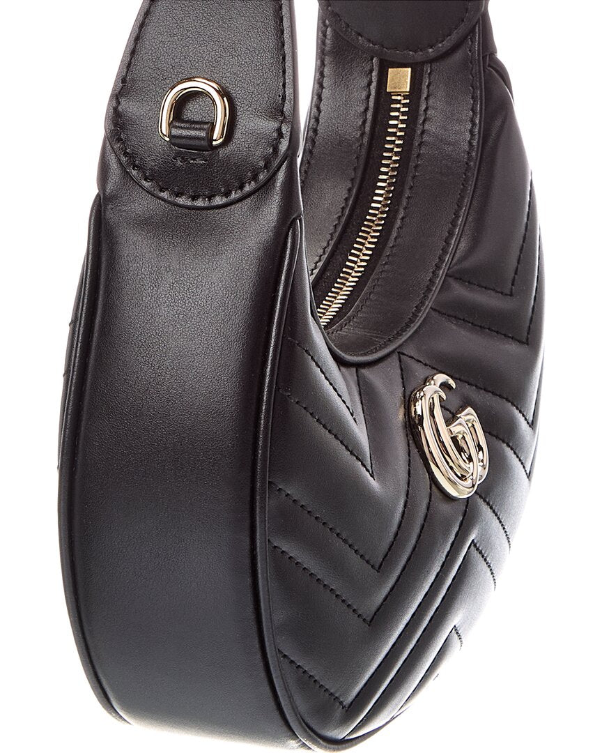 Gucci Gucci Gg Marmont Small Leather Hobo Bag
